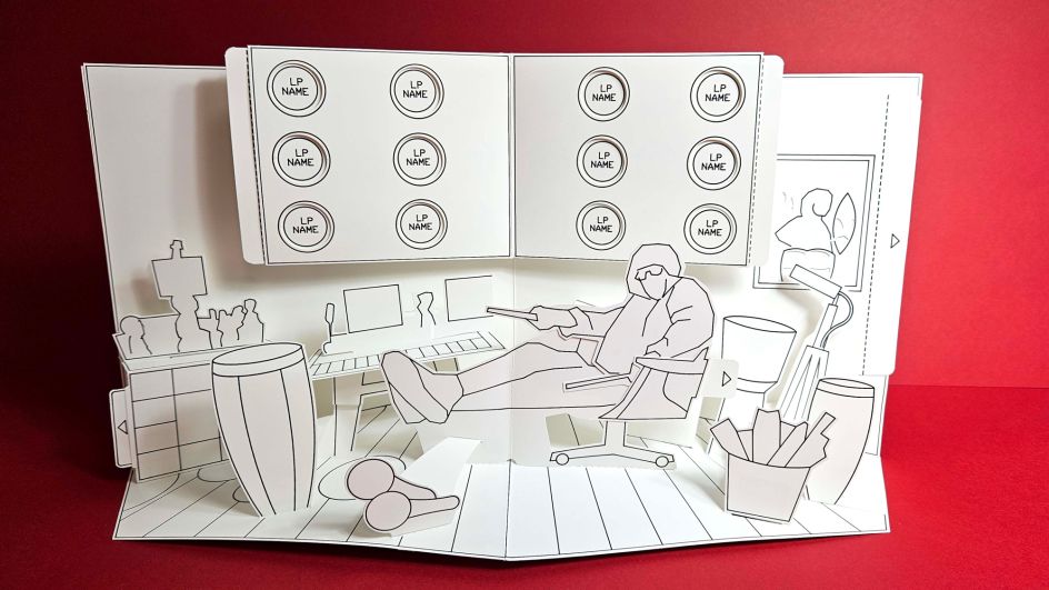 The recording studio prototype by Mike Malkovas.