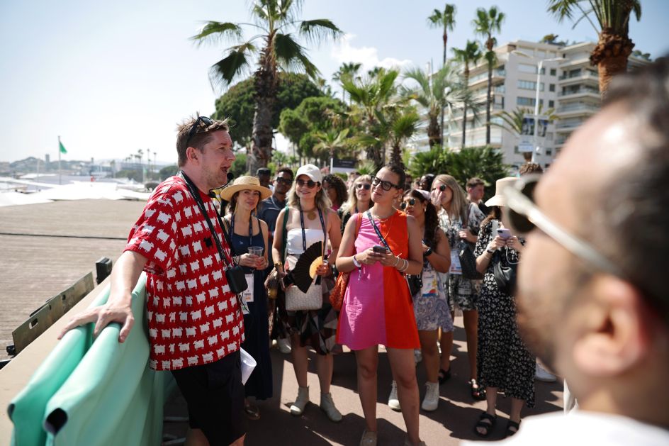 Croisette Confidential tour with Rob Mayhew. Image courtesy of Cannes Lions