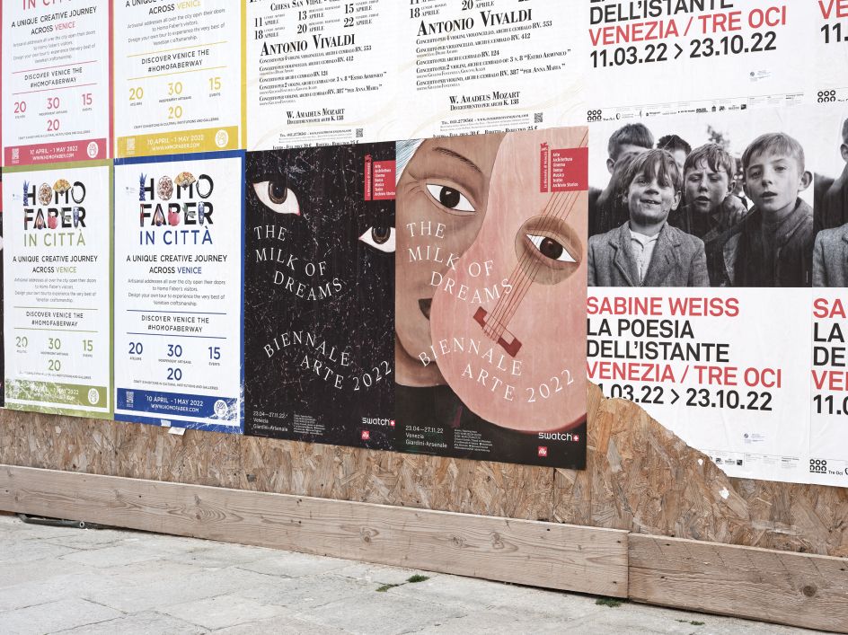 La Biennale di Venezia identity by A Practice for Everyday Life, 2022. Photo: Thomas Adank